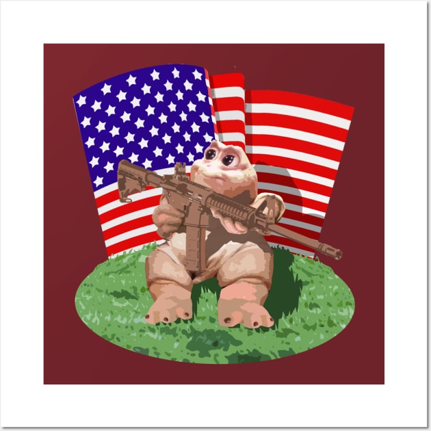 Baby Sinclair 'Murica Wall Art by dogeandpepe